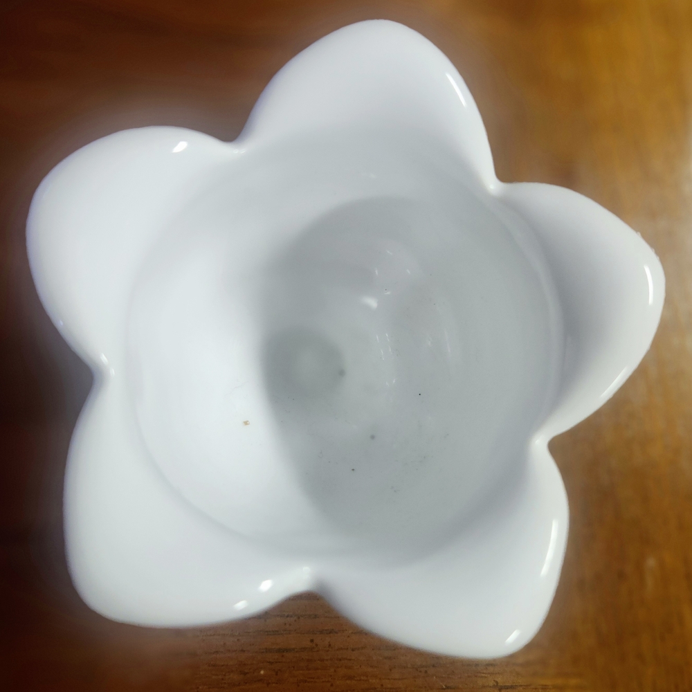Set of 4 Vintage Xcell White Ceramic Dessert Cups, Perfect Condition - Picture 4 of 5